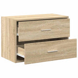 ZNTS Cabinet with 2 Drawers Sonoma Oak 60x31x40 cm Engineered Wood 858825