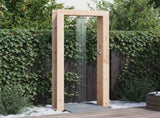 Outdoor Shower 226 cm Solid Pine Wood and Stainless Steel 886336