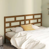 Bed Headboard Honey Brown 206x4x100 cm Solid Wood Pine 814217