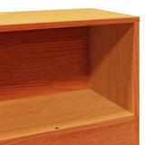 Headboard with Storage Wax Brown 100 cm Solid Wood Pine 855641