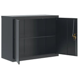 ZNTS File Cabinet Anthracite 90x40x110 cm Steel 3188328