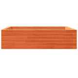 Garden Planter Wax Brown 90x90x23 cm Solid Wood Pine 847205