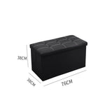 Large Seater Folding Storage Ottoman Pouffe Bench Seat Blanket Toy Chest Box UK 13381792