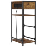 Bedside Cabinet Smoked Oak 40 x 27 x 76 cm Engineered Wood 859572