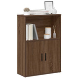 Bookcase Brown Oak 60x24x85 cm Engineered Wood 860415