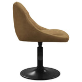 Bar Stool Brown Velvet 335314