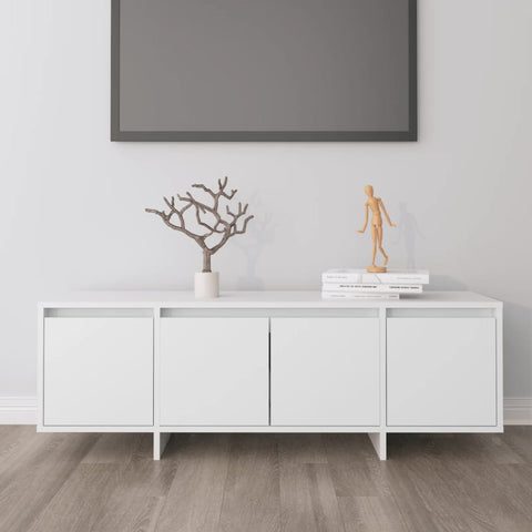 TV Cabinet White 120x30x40.5 cm Engineered Wood 809575