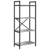 Bookshelf Grey Sonoma 56 x 34 x 133.5 cm Engineered Wood 883871
