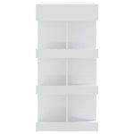 ZNTS Bar Table with Storage Rack High Gloss White 100x50x101.5 cm 809455