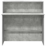 Reception Desk Concrete Grey 100x50x103.5 cm Engineered Wood 859027