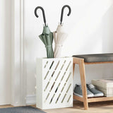 Umbrella Stand White 28 x 12 x 41 cm Steel 868535