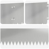 Lawn Edging 30 pcs 103 x 20 cm Steel Silver 8008486