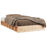 Bed Frame without Mattress 100x200 cm Solid Wood 820686