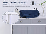 75x60cm Freestanding Bathroom Storage Cabinet Unit w/ 2 Drawers Cupboard Adjustable Shelf Metal T3398P344165