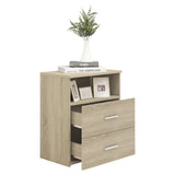 ZNTS Bed Cabinet Sonoma Oak 50x32x60 cm 803278