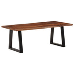 ZNTS Coffee Table Honey Brown 110x55x40 cm Solid Wood Acacia 374950