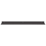 Floating Shelf Wall-mounted 4 pcs Black 80 x 18 x 2.5 cm Steel 8004033