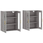 Wall Mounted Cabinets 2 pcs Grey Sonoma Engineered Wood 3197935