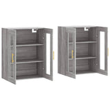 Wall Mounted Cabinets 2 pcs Grey Sonoma Engineered Wood 3197935