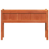 Garden Planters 2 pcs with Legs Wax Brown Solid Wood Pine 837569