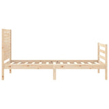 Bed Frame without Mattress Single Solid Wood 3194991
