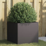 ZNTS Planter Black 42x40x39 cm Cold-rolled Steel 841547