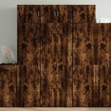 Storage Cabinet Smoked Oak 70x42.5x225 cm Engineered Wood 3281333