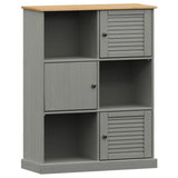Bookcase VIGO Grey 90x35x114.5 cm Solid Wood Pine 353183