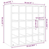 Wine Cabinet 56x25x56 cm Solid Wood Pine 821537
