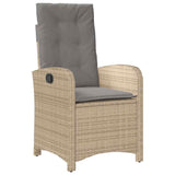 9 Piece Garden Dining Set with Cushions Grey Poly Rattan 3212289