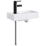 Bathroom Wash Basin Matte Black 40.5 x 22.5 x 11.5 cm Metal 890227