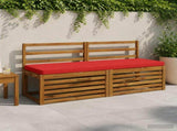 2-Piece Bench Cushions VUGHT 2 pcs 100% Polyester Red 952031
