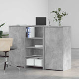 Reception Desk Concrete Grey 155x50x103,5 cm Engineered Wood 3324199