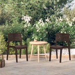 Garden Chairs 2 pcs Mocha Polypropylene 317730