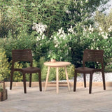 Garden Chairs 2 pcs Mocha Polypropylene 317730
