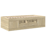 Daybed Sonoma Oak Engineered Wood, Plywood Single Daybed 3280246