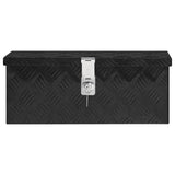 Storage Box Black 50x15x20.5 Aluminium 152247