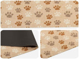 Kitchen Rug Beige Paws 300 x 60 cm 100% Polyamide Washable 42045736