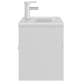 Sink Cabinet with Built-in Basin White Engineered Wood 3071288