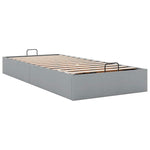 Ottoman Bed Frame without Mattress Light Grey Single Fabric 3310916