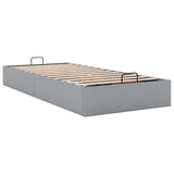 Ottoman Bed Frame without Mattress Light Grey Single Fabric 3310916