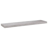 Floating Wall Shelves 4 pcs Concrete Grey 90x23.5x3.8 cm MDF 326605