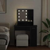 Dressing Table Black Oak 86.5 x 35 x 136 cm Engineered Wood 862108