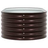 Garden Raised Bed Brown 160 x 80 x 44 cm Steel 42008140