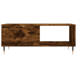 Coffee Table Smoked Oak 90x50x36.5 cm Engineered Wood 830561