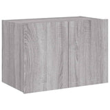 TV Wall Cabinet with LED Lights Grey Sonoma 60x35x41 cm 837312
