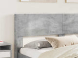 Bed Frame with Storage and Headboard Concrete Grey 135 x 190 cm 3414314
