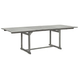 Garden Dining Set Grey Solid acacia wood Standard Extendable 3079652