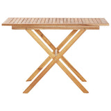 3 Piece Garden Dining Set Poly Rattan & Solid Acacia Wood Grey 3059464