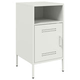 ZNTS Bedside Cabinets 2 pcs White 36x39x68 cm Steel 843077